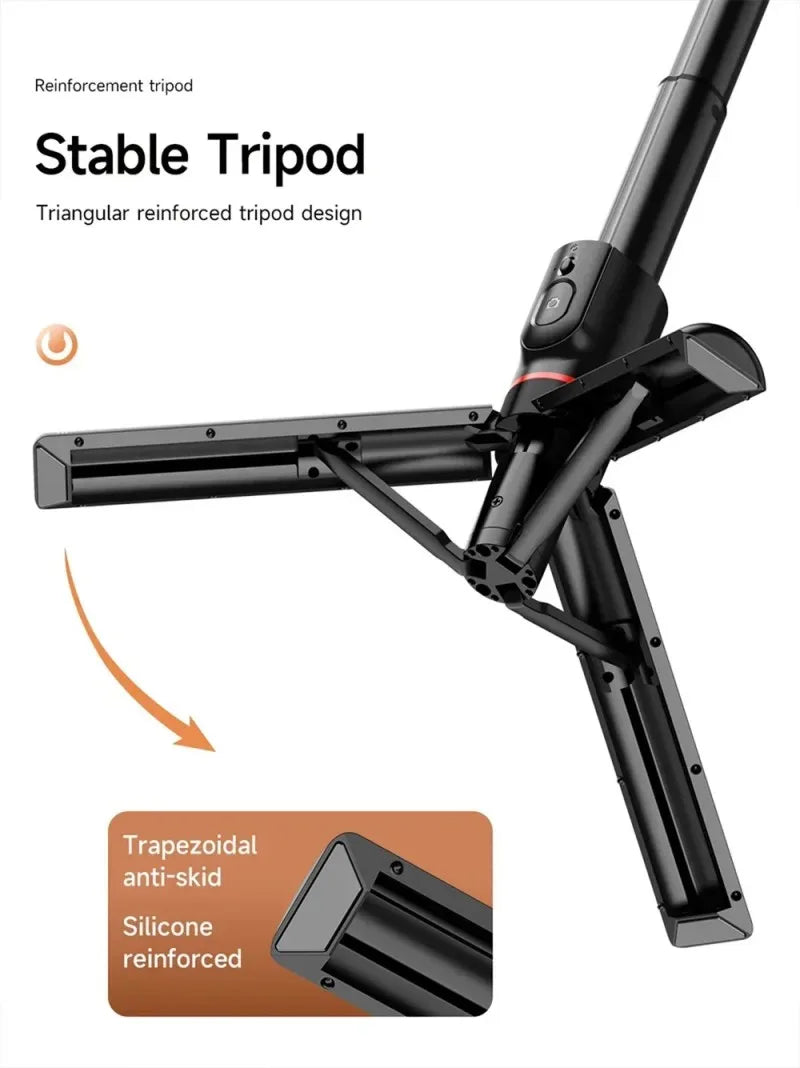 Magnetic Selfie Stick Tripod For Mobile Phone Video Recording Phone Tripod Stand Holder With Bluetooth Remote Phone Photography