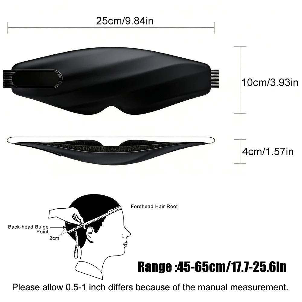 Lightweight 3D Sleep Mask, Pressure-Free Light Blocking Eye Mask for Men & Women, Adjustable Blindfold for Travel, Nap & Yoga