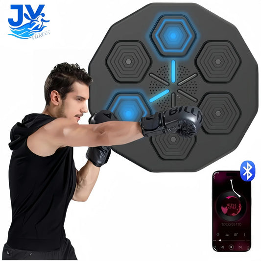 Wall Mounted Smart Musical Boxing Machine with LED Lights Smart Boxing Training Device USB Electronic Wall Mounted Boxing Mat