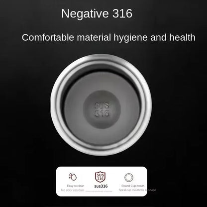 Spot 316 stainless steel thermos large capacity rope lifting sling pot outdoor portable vacuum sports kettle business