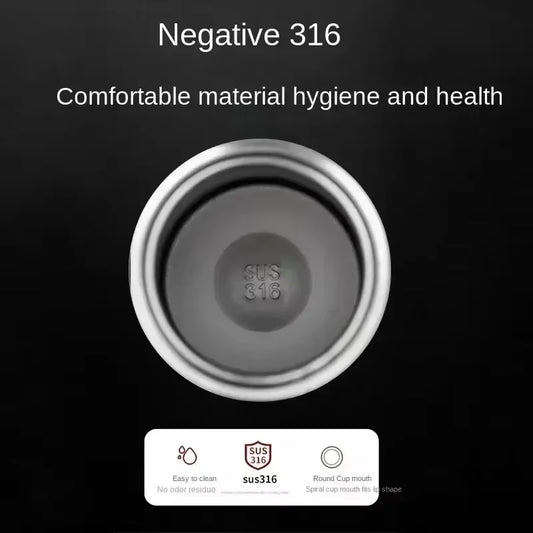 Spot 316 stainless steel thermos large capacity rope lifting sling pot outdoor portable vacuum sports kettle business
