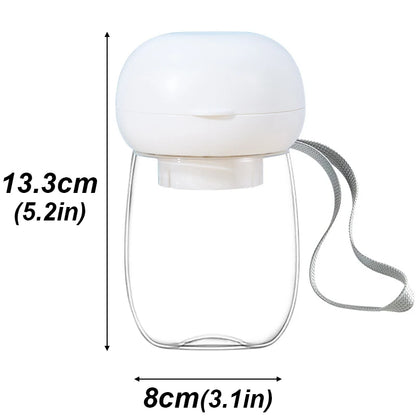 300/550ml Portable Food Grade Material Dog Cat Travel Pet Water Cup Feeding With Lanyard For Small Medium Cats Dogs Pet Supplies