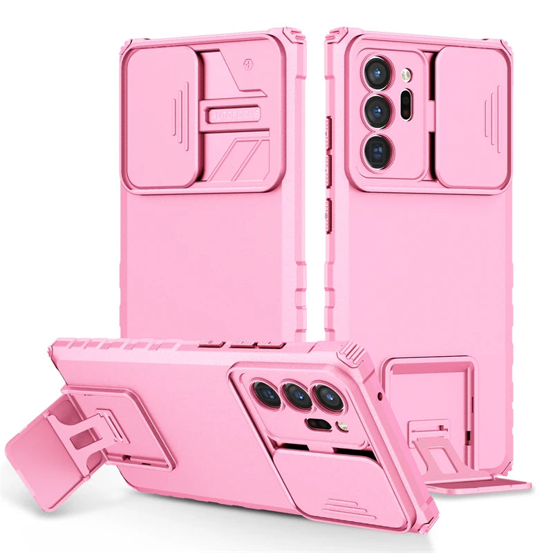 For Samsung Galaxy Note20 Ultra Case Armor Kickstand Phone Case For Samsung Note20Ultra Note 20 Slide Camera Protect Back Cover