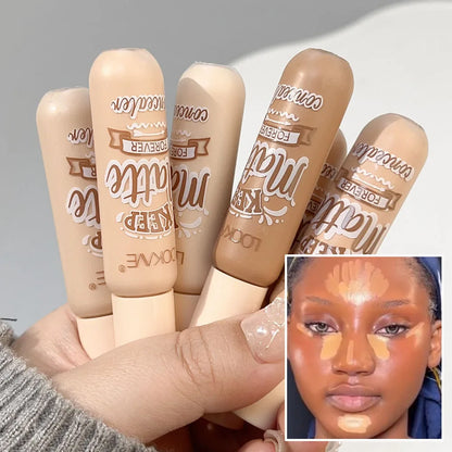 Waterproof Matte Liquid Concealer Cream Makeup Moisturizing Cover Acne Dark Circles Foundation Modify Face Contouring Cosmetics