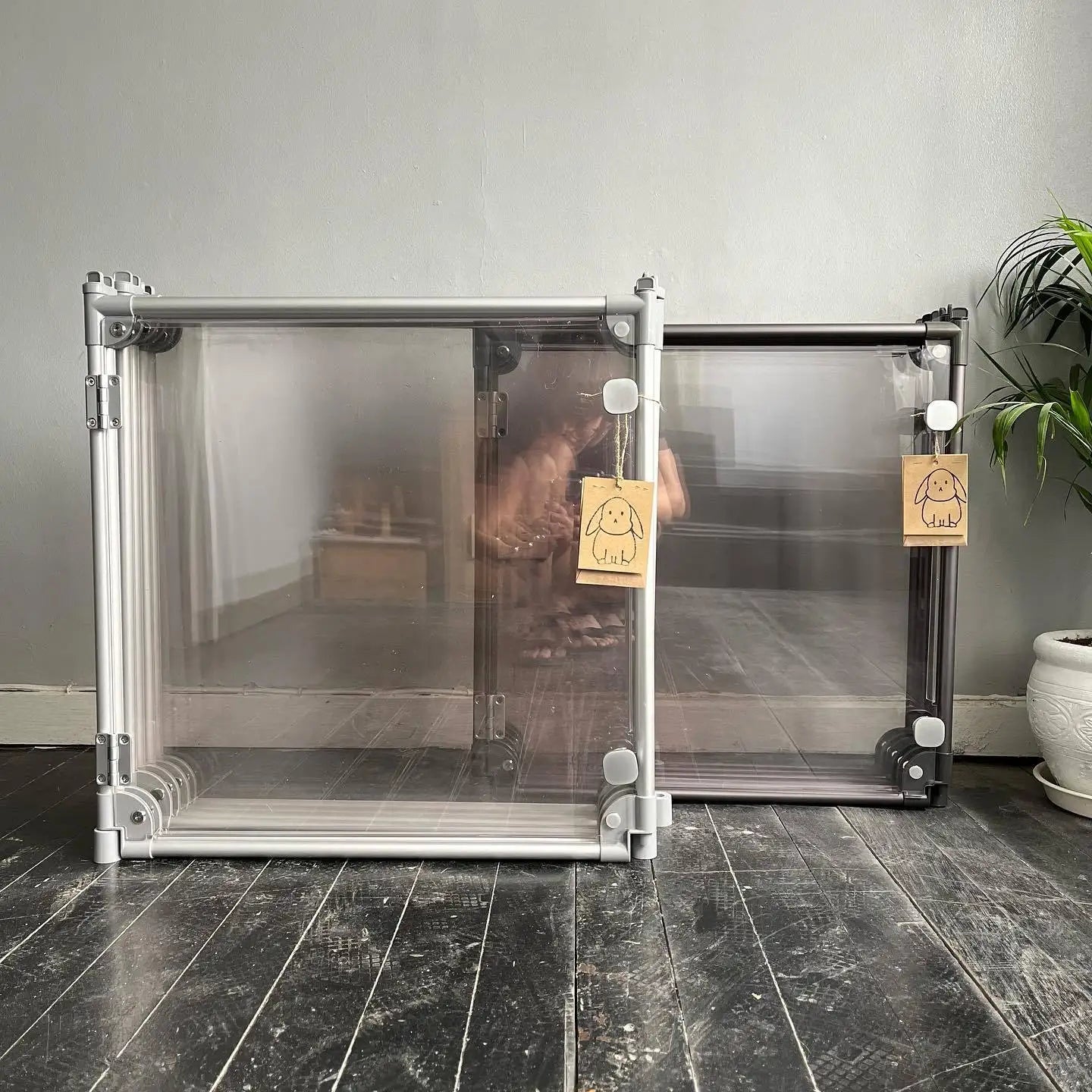Luxury Modernization Pet Cages Houses Reptile Enclosure Pvc Acrylic Pet Cages Small Cats Dog Cages for in House