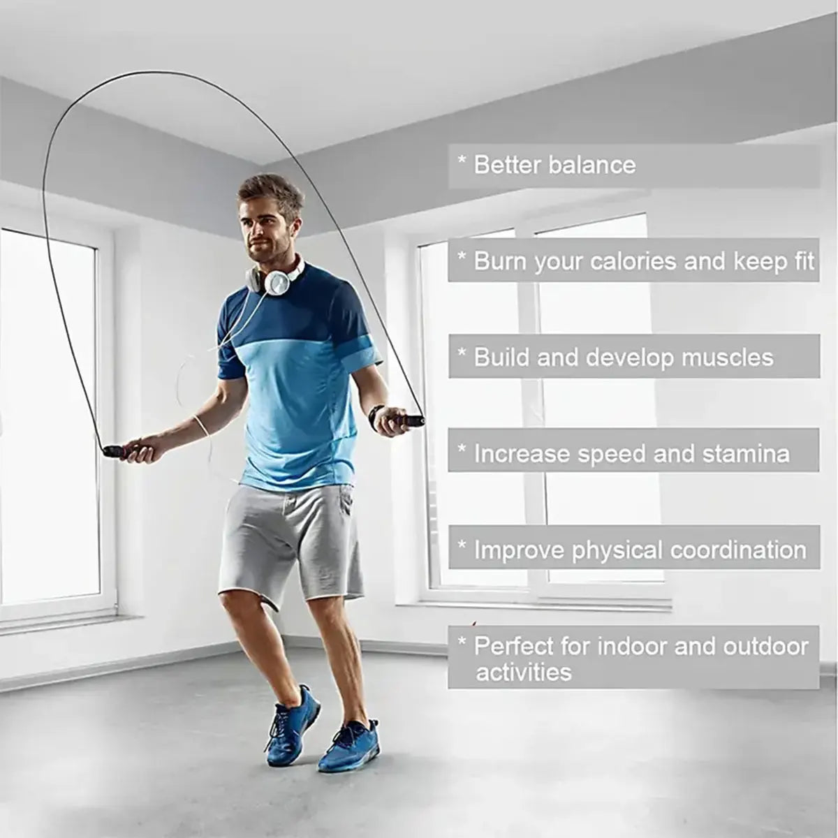 Bearing steel wire skipping rope adult weight loss skipping rope sports equipment