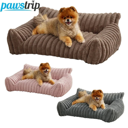 Winter Warm Pet Dog Bed for Small Medium Dogs Cats Comfortable Cat Sofa Nest Plush Puppy Bed Dog Sofa Pet Supplies