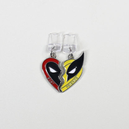 Mobile Phone Dust Plug Pendant Accessories Decorations For Iphone For Samsung For Xiaomi Deadpool Wolverine Cospay Best Friends