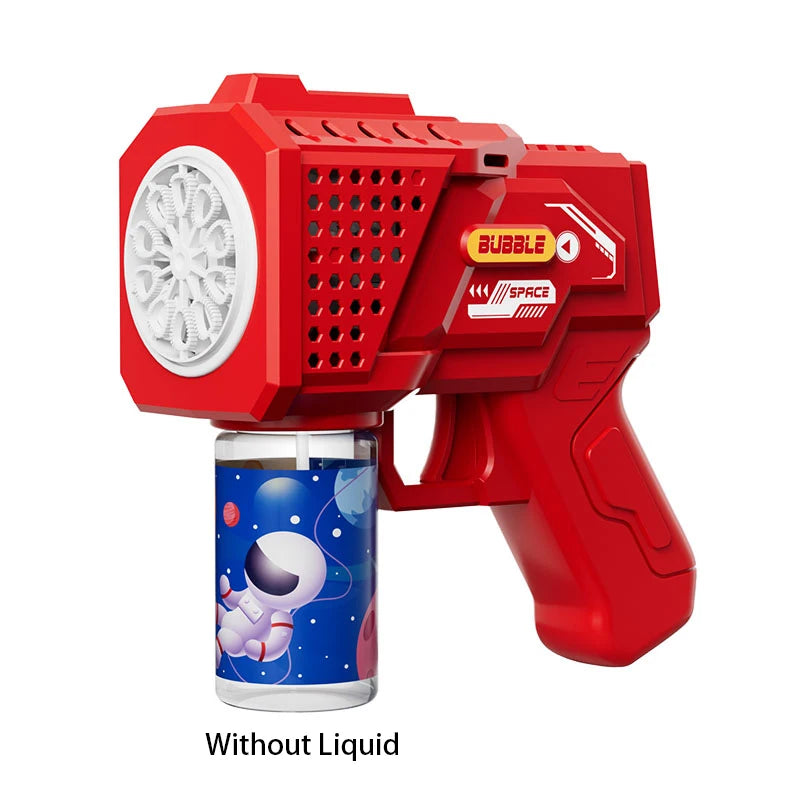 2025 Unicorn Electric Bubble Gun Kids Toy Bubbles Machine Automatic Soap Blower with Light Outdoor Party Games Children Gift Toy
