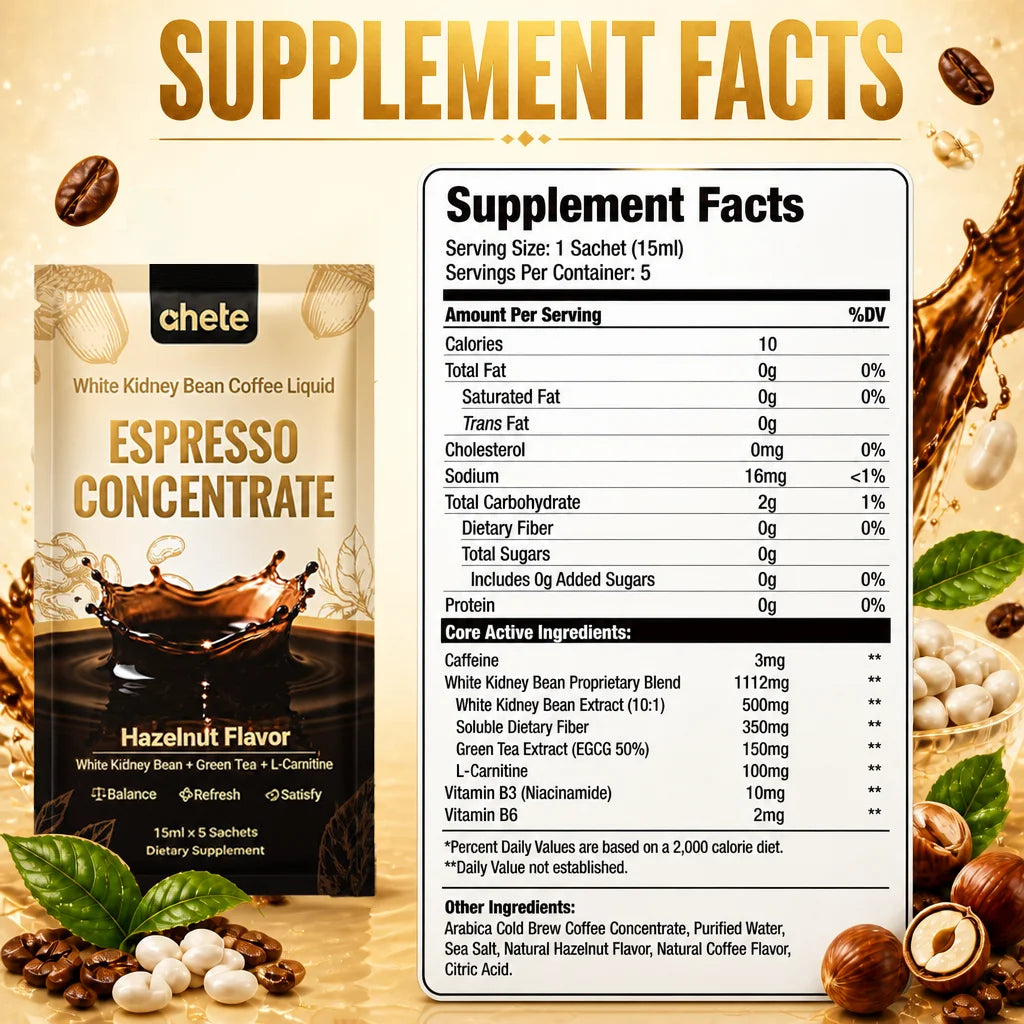 AHETE White Kidney Bean Coffee Liquid Espresso Concentrate