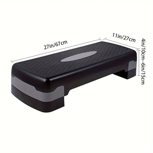 Aerobics Step for Fitness, 2-Level Height, 150kg Load Capacity, Stepper Platform, Sports Gymnastics, Adjustable Home Gym
