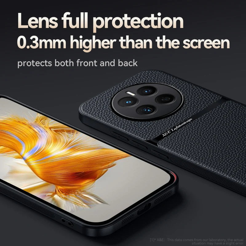 For Hauwei Mate50pro 4G Case Magnetic Car Holder Shockproof Phone Case For Huawei Mate50 Mate 50 Pro 50pro 4G Leather Back Cover