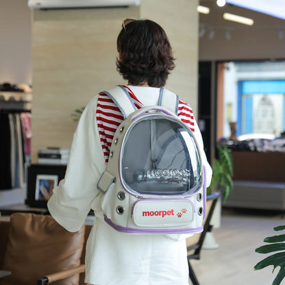 Universal Portable Transparent Large Capacity Breathable Backpack Pet Bag for Dogs And Cats Mobile Pet Carrier