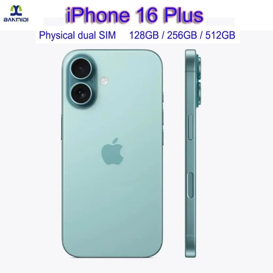 Original Apple iPhone 16 Plus Dual SIM Mobile Phone 6.7" Super Retina XDR OLED 48MP iOS 18 5G Smartphone Unlocked