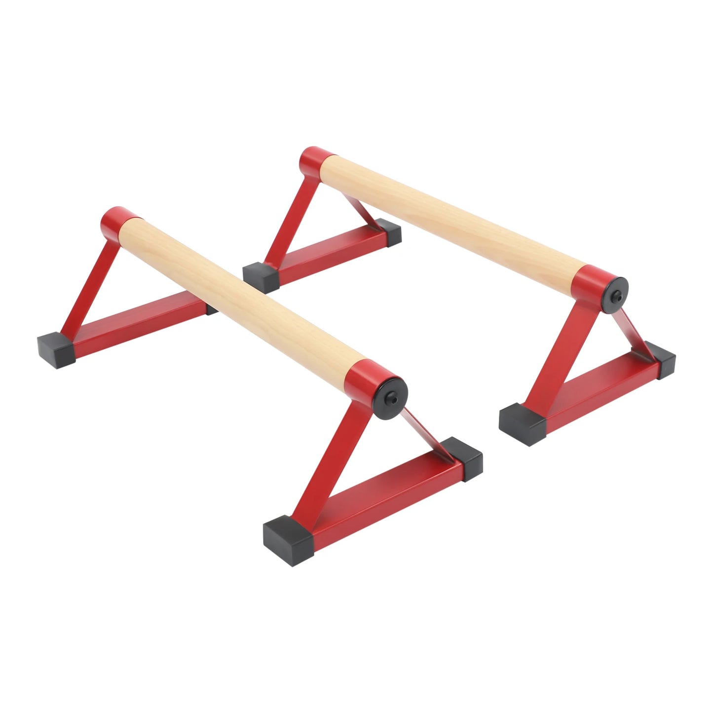 Wood Push up Bars, 50cm Handstand Bars for Calisthenics, Triangle Pushup Stands Bars Bearing 400kg for Home Office Gym