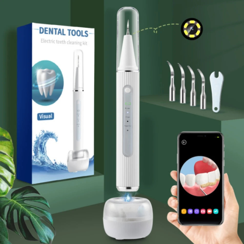 Portable Oral Irrigator Ultrasonic Calculus Remover Electric Teeth Whitening Dental Scaler Plaque Stains Tartar Home Oral Care