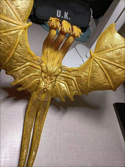2022 New Godzilla: King of the Monsters 3 Head King Ghidorah Dragon Soft Glue  Action Figure Collection Toy