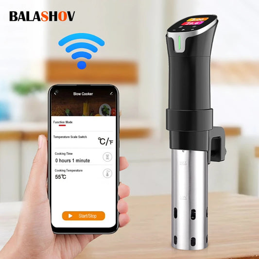 1100W Vacuum Sous Vide Cooker IPX7 Waterproof Electric Slow Cooker Immersion Circulator Accurate Cooking With Digital Display