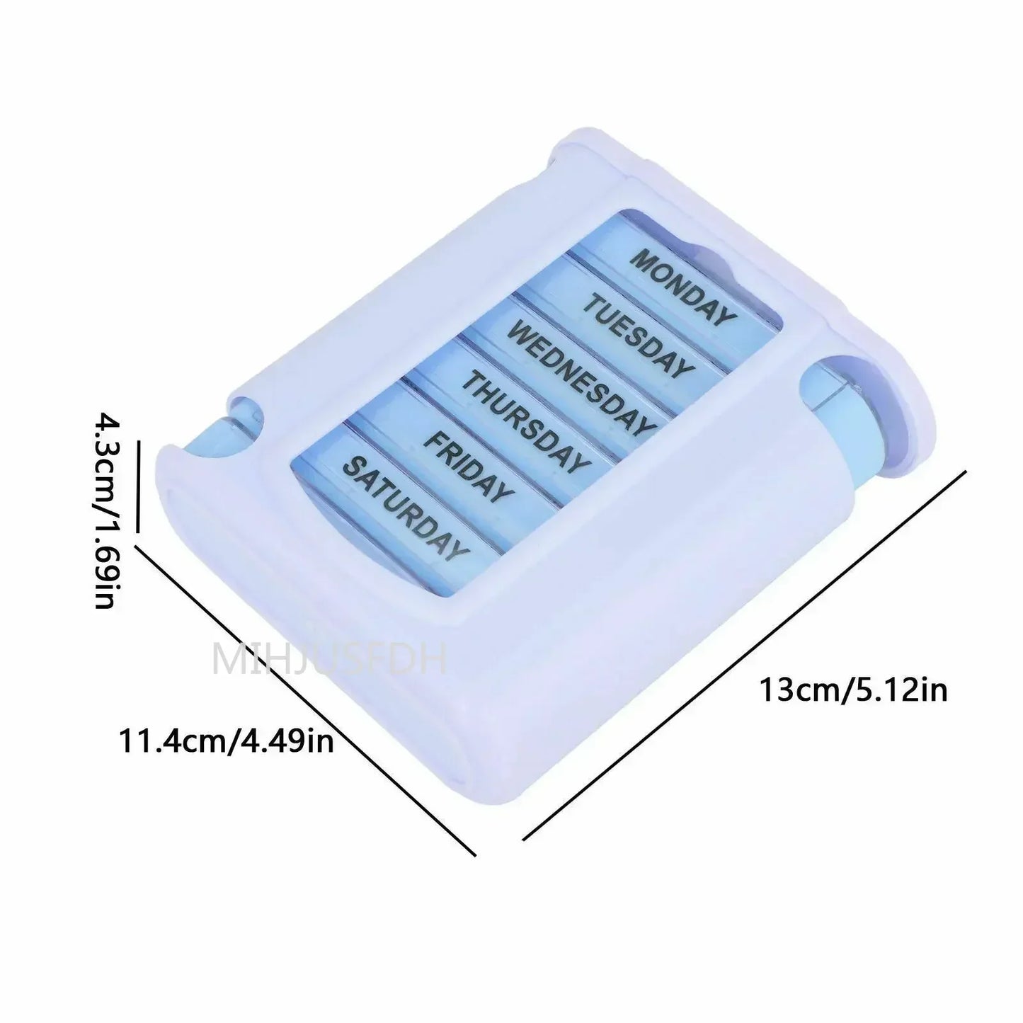 7 Days Medicine Medical Pill Box 28 Grids Weekly Pill Case Storage Box Travel Medicine Box Holder Tablet Organizer