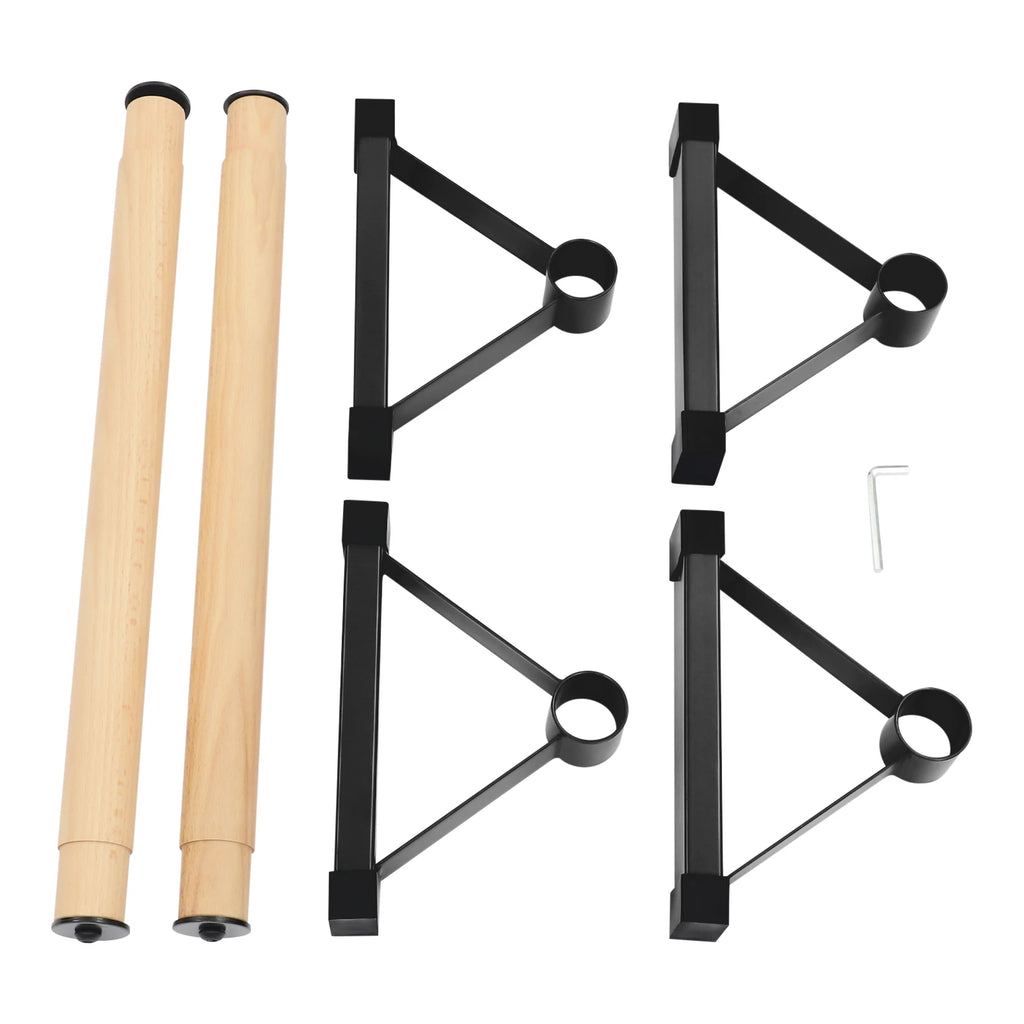 Wood Push up Bars, 50cm Handstand Bars for Calisthenics, Triangle Pushup Stands Bars Bearing 400kg for Home Office Gym