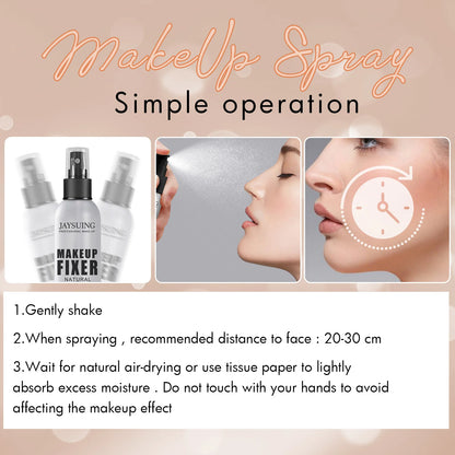 Makeup Setting Spray Long Lasting Sweatproof Oil Control Makeup Water Matte Non-sticky Refreshing Quick Fixer Spray Cosmetics