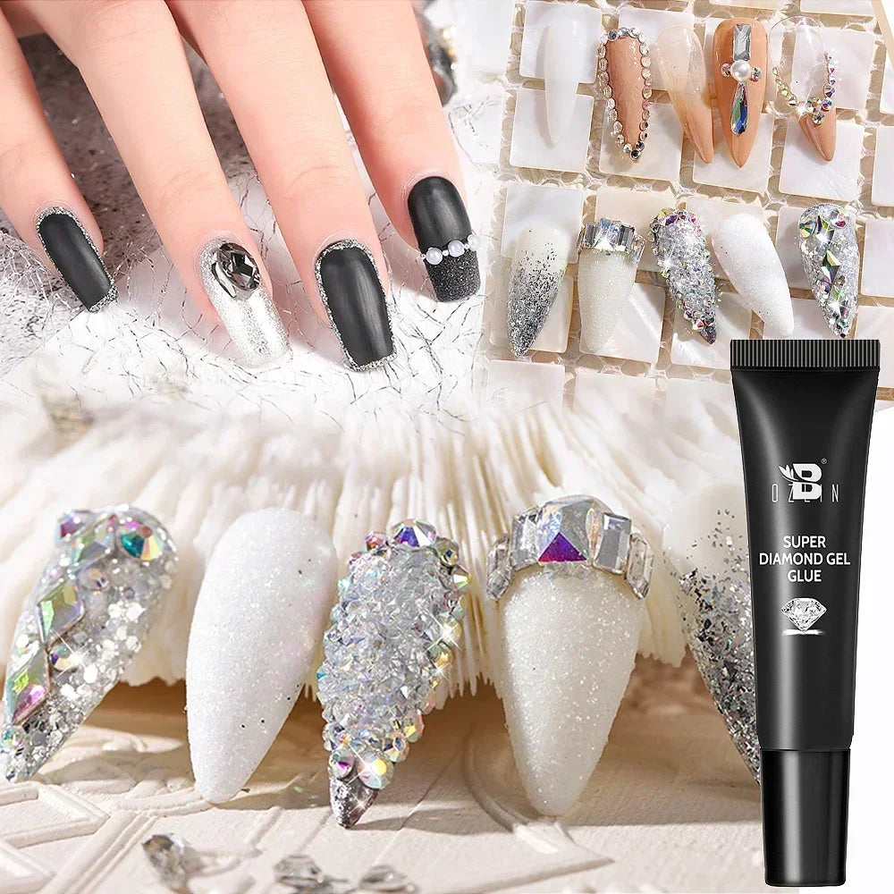 AWStorG 15ML Fiber Builder Nail Gel In A Bottle UV Semi Permanent Clear Pink Nail Strengthener Extension Construction Gel