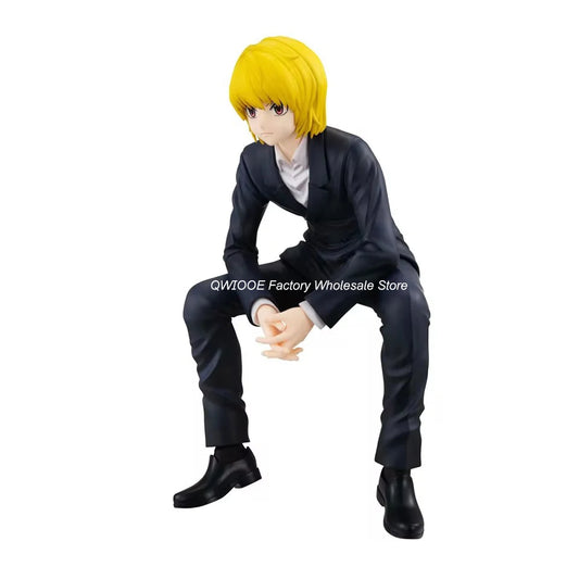 Original Genuine FURYU Hunter Hunter 14cm Kurapika Noodle Stopper PVC Anime Action Figure Toys Collection Model Gift Wholesale