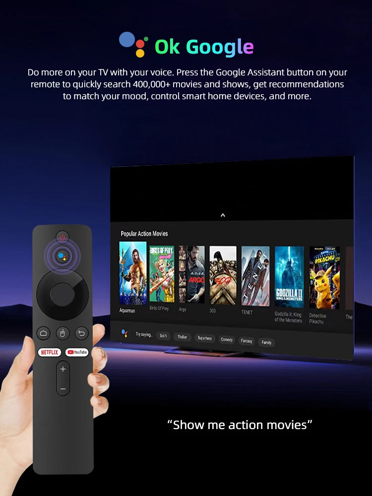 Q1ATV Android 10 Smart TV Box Allwinner H313 2GB 16GB 2G 8G Dual Wifi AndroidTV BT5.0 4K HD Set Top Box Media Player