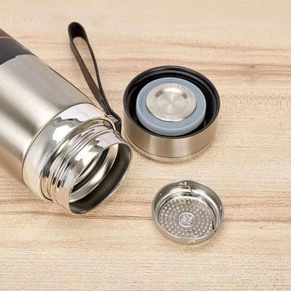Spot 316 stainless steel thermos large capacity rope lifting sling pot outdoor portable vacuum sports kettle business