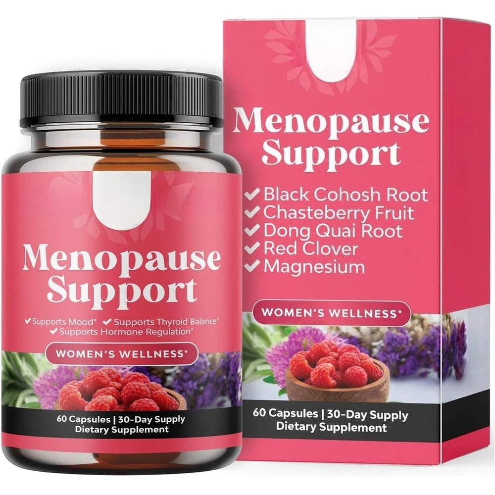 Women's Menopause Support Capsules with Dong Quai & Lemon Balm for Mood, Sleep and Hot Flash Support 60 Capsules
