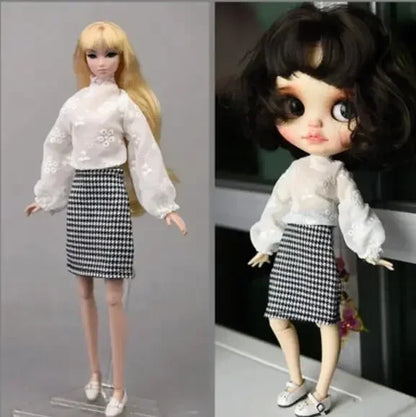 New styles Toy Doll clothes short pants black skirt Sweater for your BB dolls for your fr2 1:6 dolls BB200930