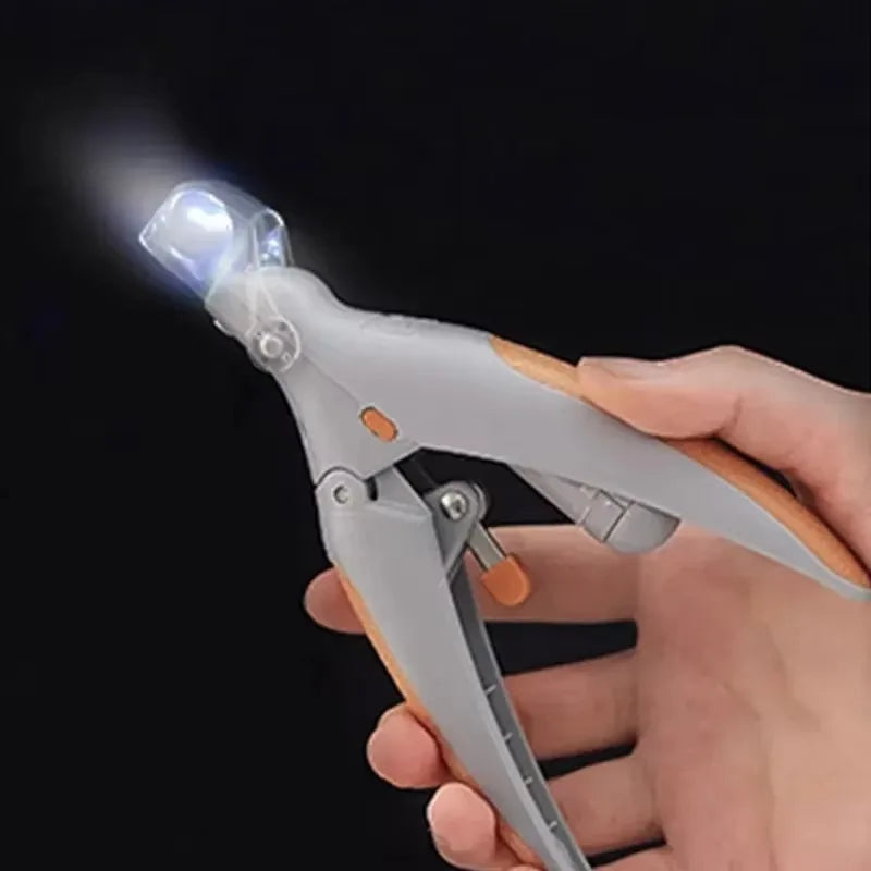 1pc LED Pet Nail Clipper For Easy And Safe Dog And Cat Paw Grooming，Nail clippers with lights, cats, dogs, paws, nail clippers