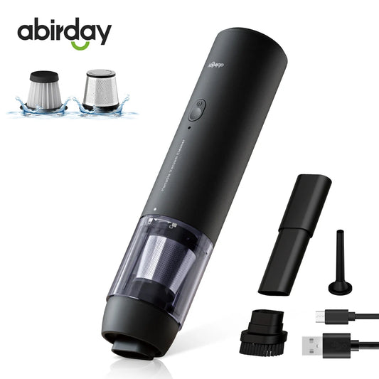 Brushless Cordless Handheld Vacuum Cleaner for Laptop & Car,Portable & Multifunctional,USB Rechargeable,Strong Suction,
