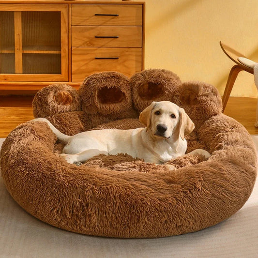 Plush Kennel Dog Mat Warm Winter Sleeping Pad for Large Dogs Dog Crate Pad for Deep Sleeping, Pet Supplies Winter Pet Nest