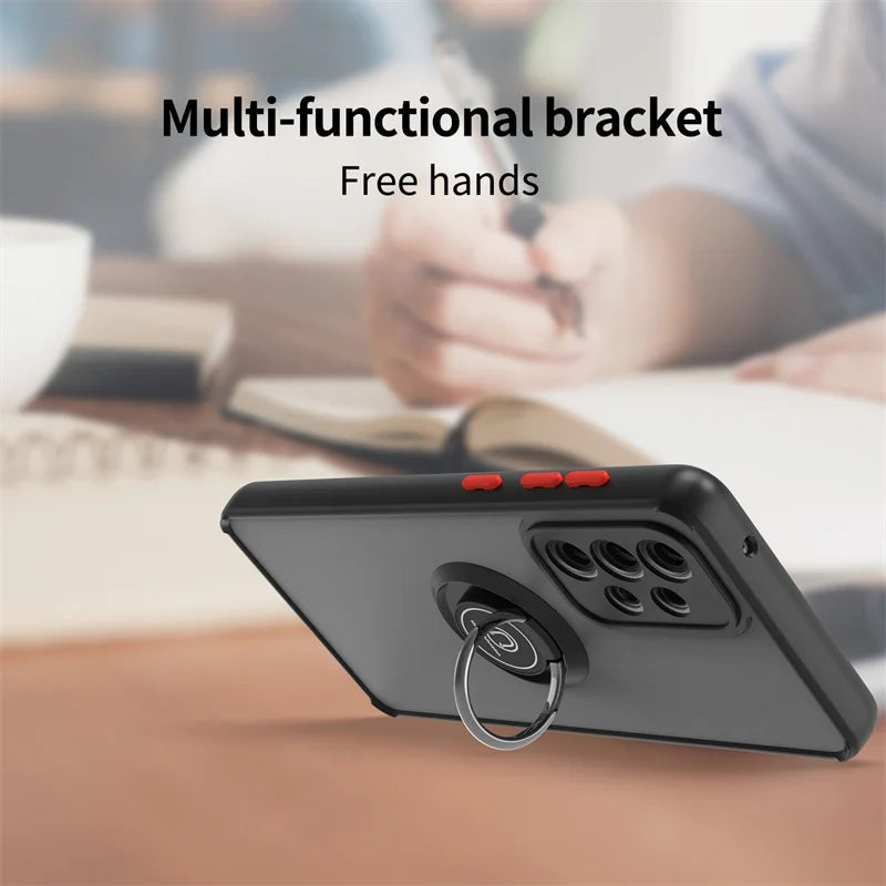 For Samsung Galaxy A13 A23 A33 A53 A73 5G Case Shockproof Armor Magnet Ring Holder Back Cover For Sumsung A 13 23 33 53 73 Funda