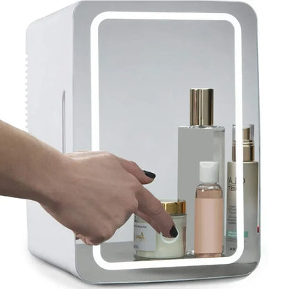 8L Mini Electric Refrigerator 12V 110V 220V Portable Camping Cooler and Warmer Makeup Refrigerat for Car and Home Dual-use