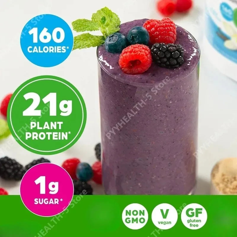 Vegan Protein Powder, 21g Plant Based Protein, 8g Prebiotic Fiber, No Lactose Support Daily Nutritional Health 2.02 Lb