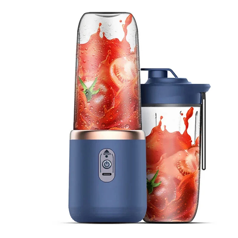 400ml Electric Juicer Double Cup Portable USB Fruit Blender Mixer for Juice Milkshake Smoothie Making Multifunction Juice Maker