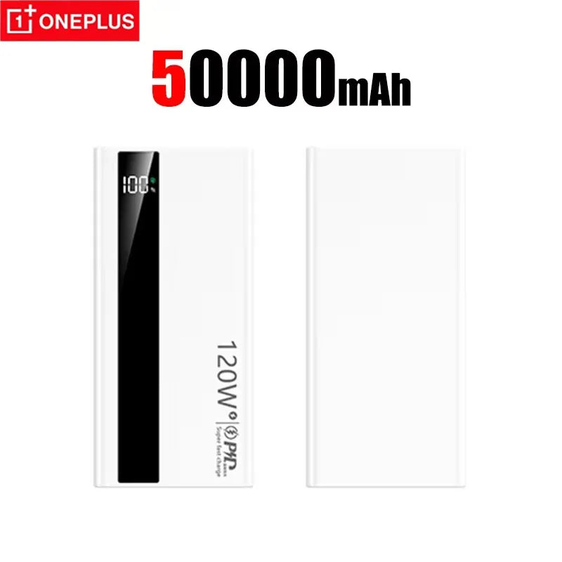 OnePlus 200000mA High Capacity Power Bank 120W Super Fast Charging Battery LED Digital Display Powerbank For Xiaomi Iphone