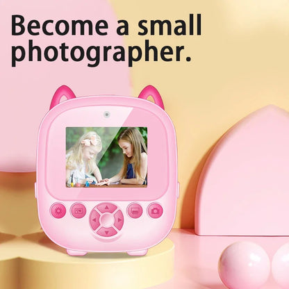 S5 Children HD Digital Camera Thermal Print Camera Photo Printing Camera HD Video For Kids Gift - Merit Sell