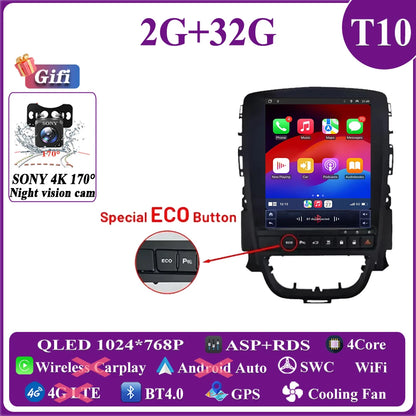 Android 14 Car 9.7 inch For Opel Astra J Vauxhall Buick Verano 2009-2015 Auto Radio GPS Navigation Stereo Head Unit Touch Screen