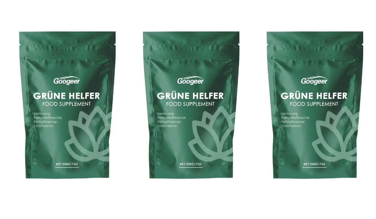 Googeer Matcha Latte Drink Mix with Matcha Powder, Sweetened Instant Beverage for Hot Drinks, Easy-Mix Resealable Pouch, 200g