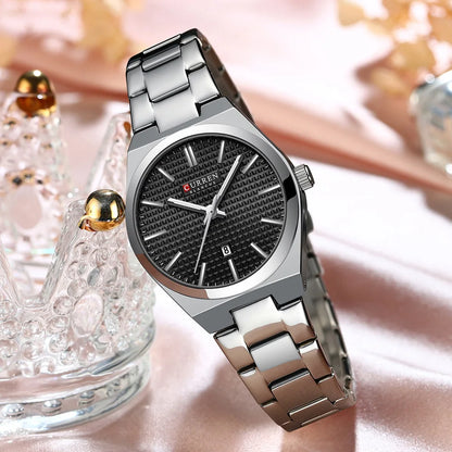 Curren 8439L Women Watch Casual Quartz 3-Hand Wristwatches Casual Luxury Waterproof Date Gifts For Girls