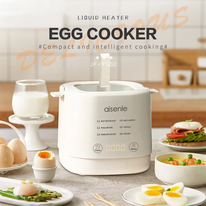 6 Eggs Boiler Steamer Multi Function Rapid Electric Egg Cooker Auto-Off Generic Omelette Cooking Tools Kitchen Utensil Breakfast
