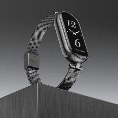 Strap for Mi Band 9 8 10 Bracelet for Xiaomi Smart Band 8 7 5 6 4 3 NFC Global Version Women Girls Metal Watch Band Wristband