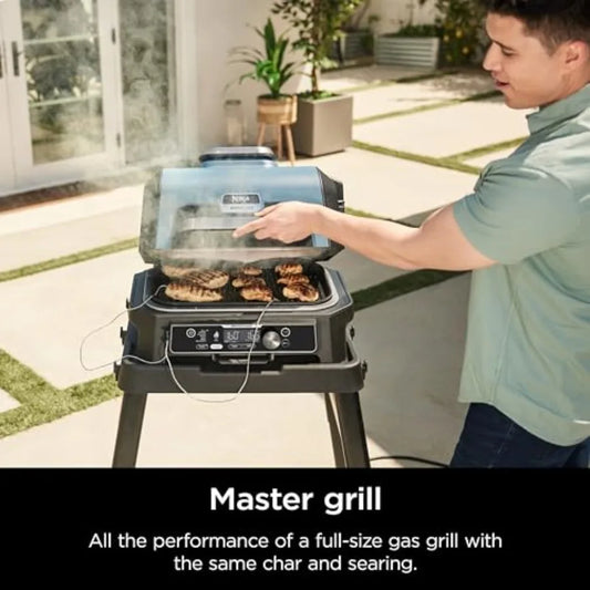 Woodfire Pro Connect Premium XL Outdoor Grill Smoker Bluetooth App Enabled 7-in-1 Master Grill BBQ Smoker Outdoor Air Fryer Woo Merit Sell