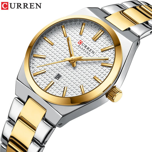 Curren 8439L Women Watch Casual Quartz 3-Hand Wristwatches Casual Luxury Waterproof Date Gifts For Girls