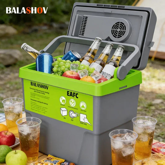 20L Portable Refrigerator Car Home Dual Use Mini Cooler Warmer Fridge for Outdoor Travel Camping Picnic Vehicle Truck Office Merit Sell