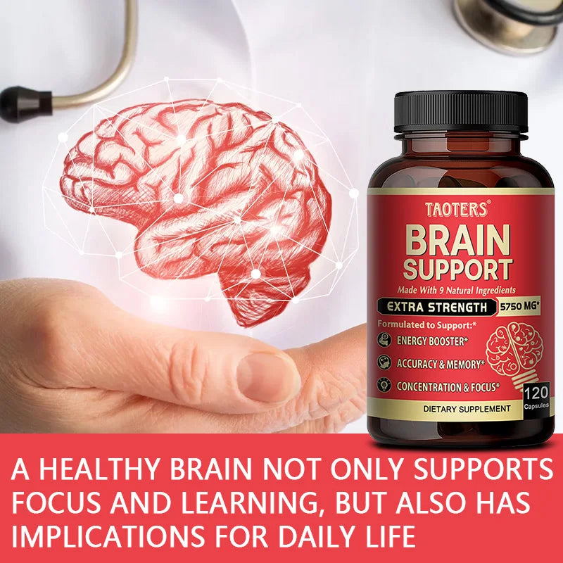 Advanced Nootropic Brain Capsules - Bacopa Monnieri, Support Memory Focus Cognition Mental Clarity & Daily Brain Performance