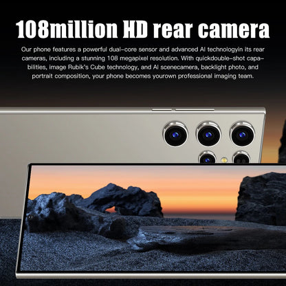 2025 HOT S26 Ultra 7.3HD Global Edition Original Smart Dual Card 7800mAh Battery Facial The phone case is used for